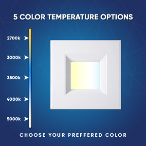 6 inch LED Recessed Light- 5 CCT