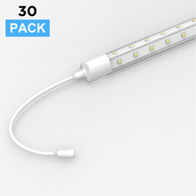 Load image into Gallery viewer, 4ft T8 LED Cooler Tube Light, 18w, 5000k, 2160 LM, Clear, V Shape, Freezer LED Lights