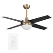 Load image into Gallery viewer, Nova 48-inch Indoor Best Smart Ceiling Fan with LED Light Kit &amp; Wall Control, Works with Alexa/Google Home/Siri