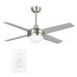 Load image into Gallery viewer, Nova 48-inch Indoor Best Smart Ceiling Fan with LED Light Kit &amp; Wall Control, Works with Alexa/Google Home/Siri