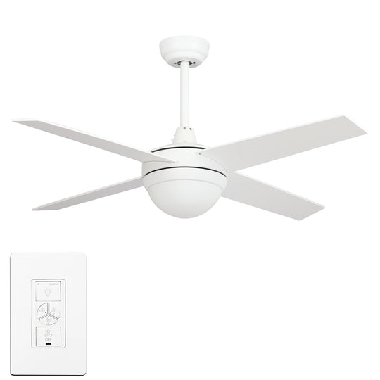 Nova 48-inch Indoor Best Smart Ceiling Fan with LED Light Kit & Wall Control, Works with Alexa/Google Home/Siri