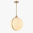 Load image into Gallery viewer, 1 Light Mini Pendant Brass finish Hardware with Faux Alabaster, Pendant Lighting, E26 Base