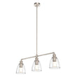 Load image into Gallery viewer, 3-Lights Bell Shape - Pendant Lights for Kitchen Island, E26 Base, Clear Glass Shade, UL Listed