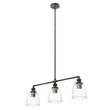 Load image into Gallery viewer, 3-Lights Bell Shape - Pendant Lights for Kitchen Island, E26 Base, Clear Glass Shade, UL Listed