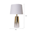 Load image into Gallery viewer, Alecrim Ombre Glass Best Table Lamp 25&quot; - Gold Ombre/Ivory White (Set of 2)