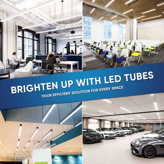 Hybrid T8 4ft LED Tube/Bulb - Glass 18W 2400 Lumens 5000K Frosted, Single End/Double End Power, Fluorescent Replacement - Ballast Compatible or Bypass (Check Compatibility List)