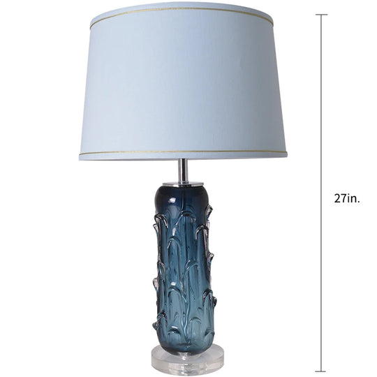Jacinto Sculpted Translucent Glass Accent Best Table Lamp 27"
