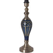 Load image into Gallery viewer, Piatunnia Art Deco Fluted Glass Best Table Lamp 28&quot; - Cobalt Blue/Light Green
