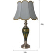 Load image into Gallery viewer, Piatunnia Art Deco Fluted Glass Best Table Lamp 28&quot; - Emerald Green/Light Green