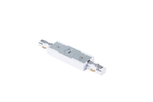 Load image into Gallery viewer, 120-Volt H Track Lighting Single Circuit 3-Wire Track Connector in White Finish