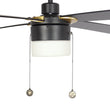 Load image into Gallery viewer, AMALFI 52 inch 4-Blade best Ceiling Fan with Pull Chain - Black/Black