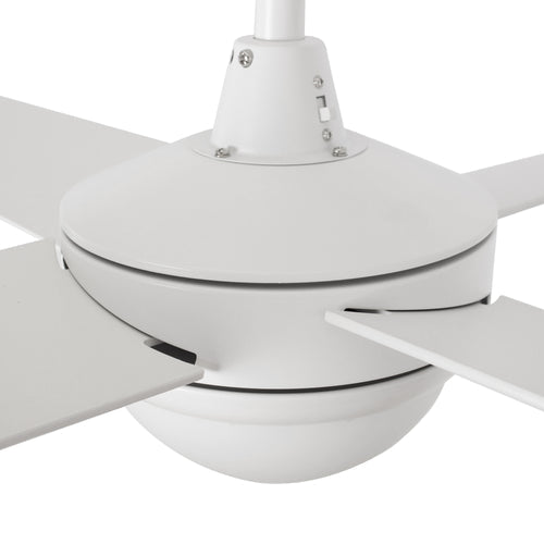 NEVA 52 inch 4-Blade Best Smart Ceiling Fan with LED Light Kit & Best Smart Wall Switch - White/White