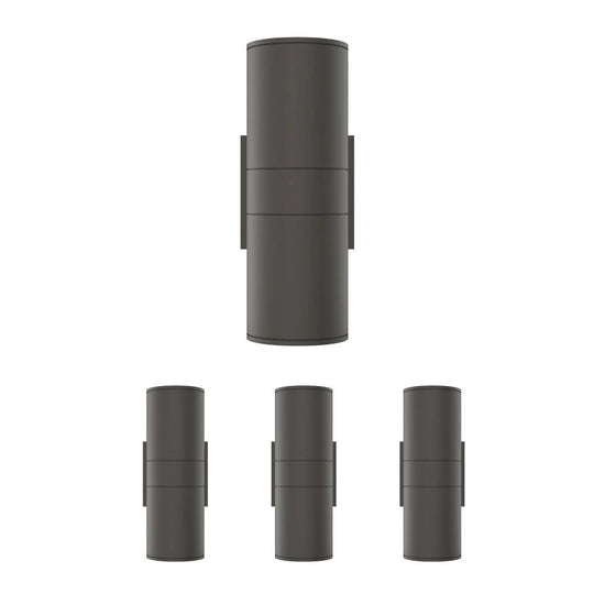 LED Outdoor Up & Down Lights With Remote, RGBW, Cylinder, 36WX2, AC100-277V, IP65, ETL CE RoHS Approval, Outdoor Wall Lights