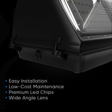 Load image into Gallery viewer, 80W LED Wall Pack Light With Photocell Sensor; 10200 Lumens 5700K Bronze Finish; Forward Throw