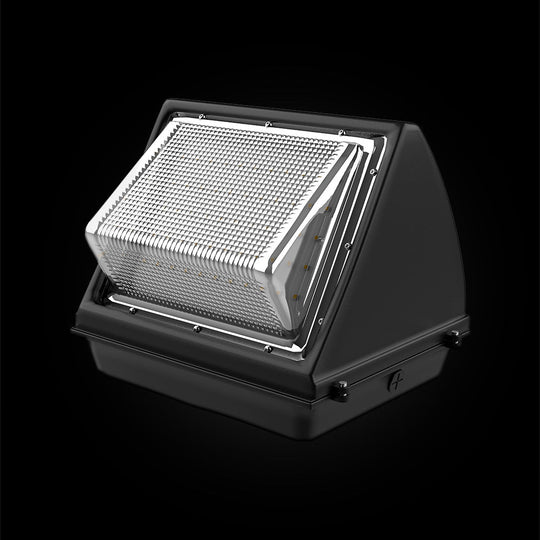 80W LED Wall Pack Light With Photocell Sensor; 10200 Lumens 5700K Bronze Finish; Forward Throw