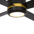 Load image into Gallery viewer, Arlington 52 Inch 4 - Blade Flush Mount Best Smart Ceiling Fan With Led Light Kit &amp; Wall Switch - Gold/Black - LEDMyPlace