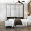 Load image into Gallery viewer, Arlington 52 Inch 4 - Blade Flush Mount Best Smart Ceiling Fan With Led Light Kit &amp; Wall Switch - Gold/Black - LEDMyPlace