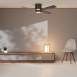 Load image into Gallery viewer, Arlington 52 Inch 4 - Blade Flush Mount Best Smart Ceiling Fan With Led Light Kit &amp; Wall Switch - Gold/Black - LEDMyPlace
