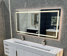 Load image into Gallery viewer, Backlit/Frontlit, Vanity Mirror with Lights, Touch Switch, Anti - Fog, Adjustable 3 - Color Temperature &amp; Remembrance, CRI 90+, LED Mirror for Bathroom, Accord Style - LEDMyPlace