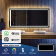 Load image into Gallery viewer, Backlit/Frontlit, Vanity Mirror with Lights, Touch Switch, Anti - Fog, Adjustable 3 - Color Temperature &amp; Remembrance, CRI 90+, LED Mirror for Bathroom, Accord Style - LEDMyPlace
