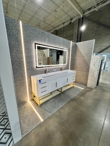Backlit/Frontlit, Vanity Mirror with Lights, Touch Switch, Anti - Fog, Adjustable 3 - Color Temperature & Remembrance, CRI 90+, LED Mirror for Bathroom, Accord Style - LEDMyPlace