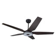 Load image into Gallery viewer, Explorer 52 In. Indoor/outdoor Wi-Fi Best Smart Ceiling Fan with Light &amp; Remote, Works with Alexa/Google Home, Black/dark Wooden Pattern (5-Blade)