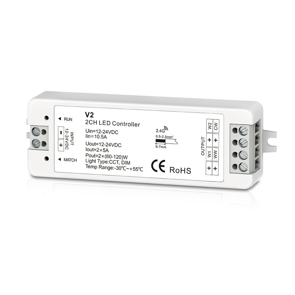 Led Temperature Remote Control Color Temperature Wireless Dimming Remote Control Set for Strip Light ...