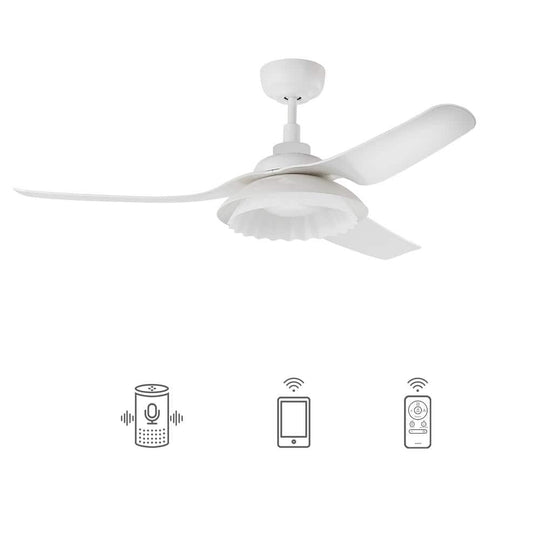 Daisy 52'' Best Smart Ceiling Fan with Remote, Light Kit Included, Works with Google Assistant and Amazon Alexa,Siri Shortcut - LEDMyPlace