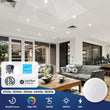 Load image into Gallery viewer, 6&quot; LED Disk Downlight, 15W, 5CCT Changeable: 2700K/3000K/3500K/4000K/5000K, 120V AC, Damp Location