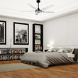 Load image into Gallery viewer, Explorer 52 in. (5 - Blade) Best Smart Ceiling Fan w/ Light &amp; Remote, Black/Marble Pattern Finish, Works w/ Alexa/Google Home/Siri - LEDMyPlace
