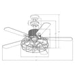 Load image into Gallery viewer, Heritage 52 - inch Indoor Best Smart Ceiling Fan with Light Kit &amp; Wall Control, Works with Alexa/Google Home/Siri - LEDMyPlace