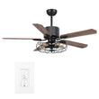 Load image into Gallery viewer, Heritage 52 - inch Indoor Best Smart Ceiling Fan with Light Kit &amp; Wall Control, Works with Alexa/Google Home/Siri - LEDMyPlace