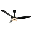 Load image into Gallery viewer, Icebreaker 52 in.(3 - Blade) Best Smart Ceiling Fan w/ Dimmable LED Light and Remote, Indoor/Outdoor, White Finish Works w/ Alexa/Google Home/Siri - LEDMyPlace