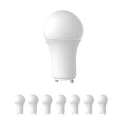 LED A19 Light Bulbs, 5000K Natural White - 9.5 Watt - 800lm Dimmable GU24