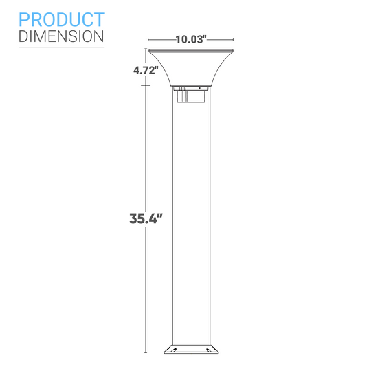 LED Solar Bollard Lights