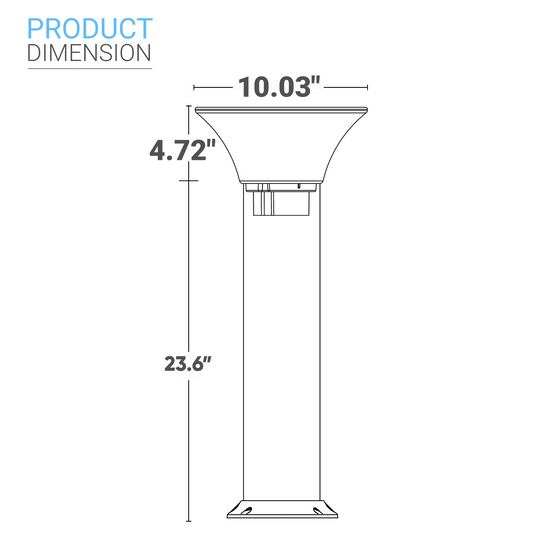 LED Solar Bollard Lights