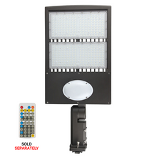 Load image into Gallery viewer, 300W Commercial Parking Lot Lights  With Photocell &amp; Motion Sensor, 5700K, Universal Mount, Bronze, AC100-277V, Led Street Light