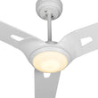 Load image into Gallery viewer, Innovator 52 in. White Best Smart Ceiling Fan w/ LED Light (2700K - 4000K) for Living Room/Dining Room/Bedroom, Works with Voice Control via Alexa/Google Home/Siri - LEDMyPlace