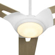 Load image into Gallery viewer, Innovator 52&quot; Modern Wood Pattern Best Smart Ceiling Fan in White w/ LED Light &amp; Remote (3 - Blade) Works w/ Alexa/Google Home/Siri - LEDMyPlace