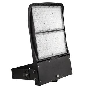 LED Flood Light, 300W/240W/200W Wattage Adjustable, 5700K, 136 LM/W, AC120-277V, Black, Dimmable, IP65, Floodlight for Outdoor Security, Backyard |Court|Stadium|Basket Ball Court|Alleys Lighting,  Gen14B