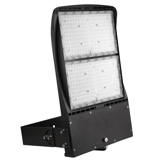 LED Flood Light, 300W/240W/200W Wattage Adjustable, 5700K, 136 LM/W, AC120 - 277V, Black, Dimmable, IP65, Floodlight for Outdoor Security, Backyard |Court|Stadium|Basket Ball Court|Alleys Lighting, Gen14B - LEDMyPlace