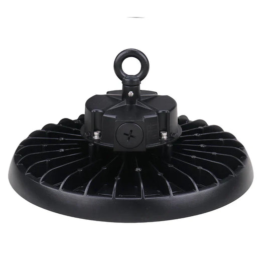 UFO LED High Bay Light, 240W/220W/200W Wattage Adjustable, 5700K 131 LM/W, Waterproof IP65, 1-10V Dimmable, AC277-480V High Voltage, UL, DLC Listed, For Factory, Workshop, Barn, Garage, Commercial Shop, Warehouse, Airport