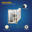 Load image into Gallery viewer, LED Lighted Bathroom Medicine Cabinet with Outlet, Double Sided Mirror, On/Off Switch, ETL, RoHS Listed, 90+ CRI, Surface Mount, Medicine Cabinet with LED Mirror, Benign Style - LEDMyPlace
