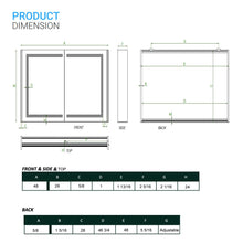 Load image into Gallery viewer, LED Lighted Bathroom Medicine Cabinet with Outlet, Double Sided Mirror, On/Off Switch, ETL, RoHS Listed, 90+ CRI, Surface Mount, Medicine Cabinet with LED Mirror, Benign Style - LEDMyPlace