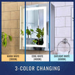 Load image into Gallery viewer, LED Lighted Bathroom Medicine Cabinet with Outlet, Double Sided Mirror, On/Off Switch, ETL, RoHS Listed, 90+ CRI, Surface Mount, Medicine Cabinet with LED Mirror, Benign Style - LEDMyPlace