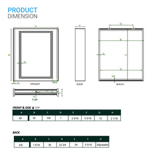 LED Lighted Bathroom Medicine Cabinet with Outlet, Double Sided Mirror, On/Off Switch, ETL, RoHS Listed, 90+ CRI, Surface Mount, Medicine Cabinet with LED Mirror, Benign Style - LEDMyPlace