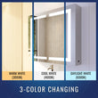 Load image into Gallery viewer, LED Lighted Bathroom Medicine Cabinet with Outlet, Double Sided Mirror, On/Off Switch, ETL, RoHS Listed, 90+ CRI, Surface Mount, Medicine Cabinet with LED Mirror, Benign Style - LEDMyPlace
