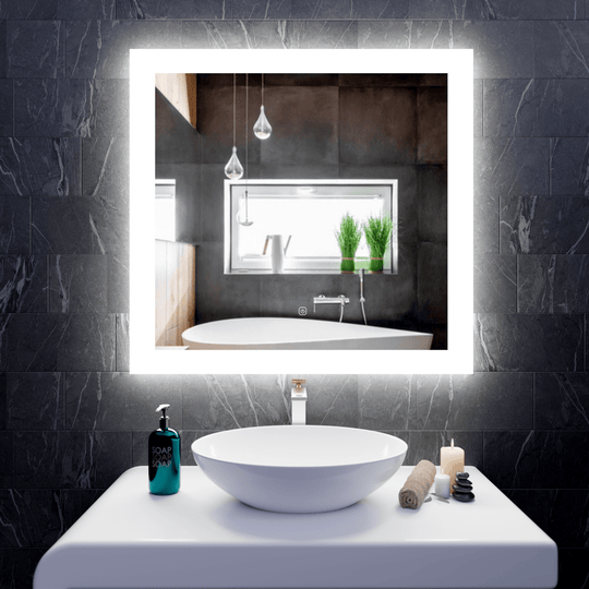 LED Mirror for Bathroom 36"x 36" w/ Backlit, Anti - Fog LED Vanity Mirror, CCT Changable (3 Colors), Memory Function, Touch Switch, Wateroroofed UL ETL Listed - LEDMyPlace