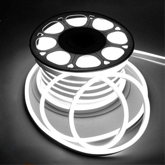 LED Neon Rope Light, AC120V, ETL, UL Listed (white), Indoor Outdoor IP65 Waterproof Ambient Decorative Light - LEDMyPlace