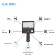 Load image into Gallery viewer, LED Pole Light with Photocell &amp; Motion Sensor, 150W/120W/100W Wattage Adjustable, 5700K,133 LM/W, IP65, AC120 - 277V, Bronze, Universal Mount, Parking Lot Lights Outdoor Commercial Area Street Lighting, Gen14B - LEDMyPlace